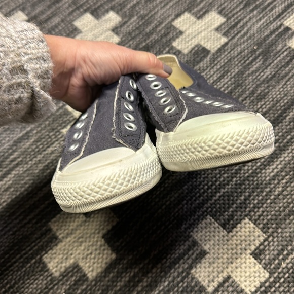 Converse No Lace Size 6 1/2 Navy - Picture 5 of 5